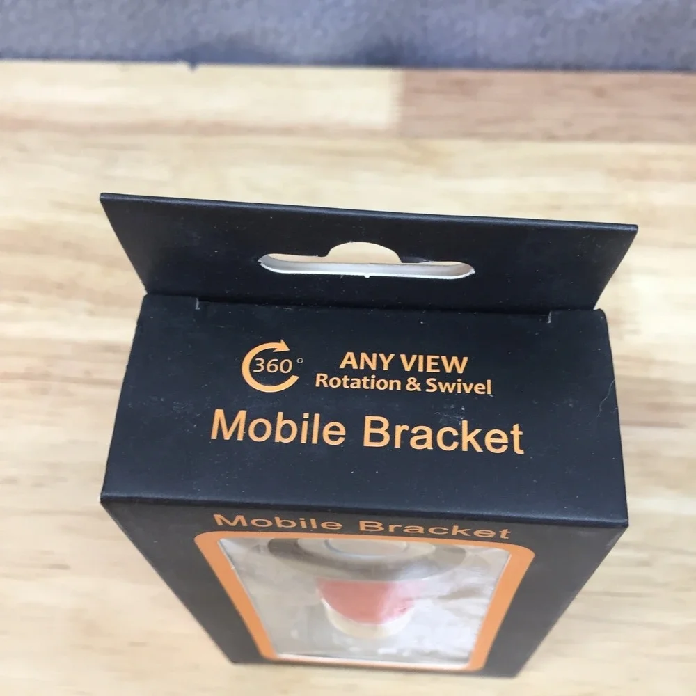 Universal Magnetic Mobile Bracket 360 Rotation Car Dash Mt Phone Holder Silver
